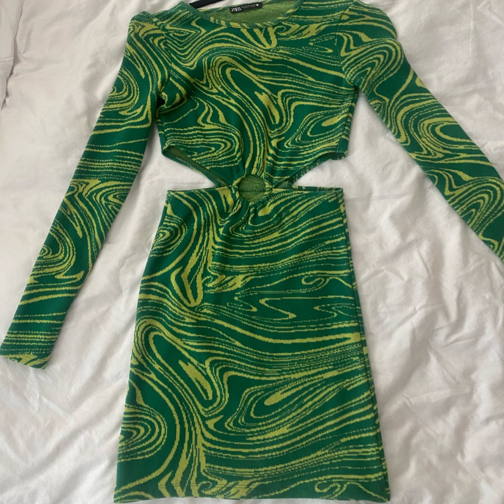 Zara Green Dress Size S